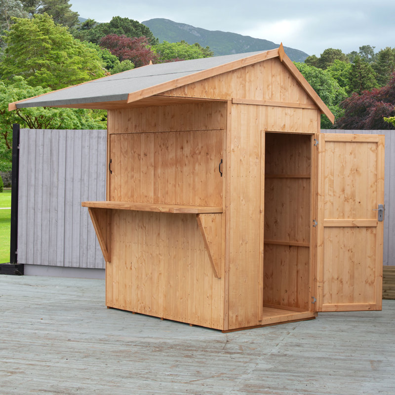 6 Ft. W x 4 Ft. D Garden Bar and Shed, Yes
