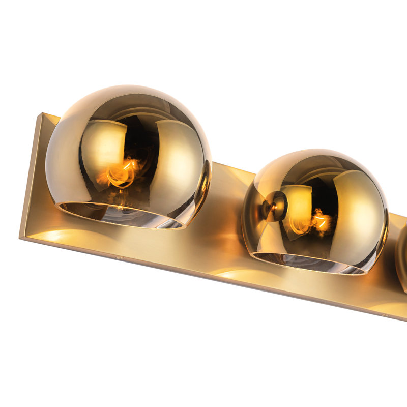 Willow Bath Bar, Brushed Gold, 3, Copper