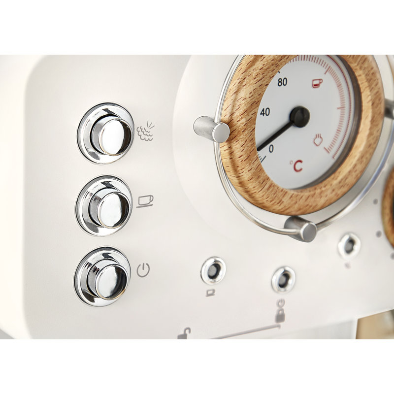 Swan Nordic 20-Bar Espresso Machine, White