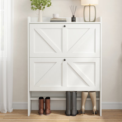16 Pair Shoe Storage Cabinet