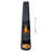 59" Black Finish Steel Outdoor Chiminea Fire Pit with Built-In Log Holder