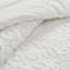 Édredon très grand - 100% coton, magnifique motif capitonné en chenille, surdimensionné et relaxant, comprend 2 taies décoratives, taille en coton avec ornement, confortable