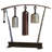 Three Tone Rail Sound Sculpture-Natural Iron