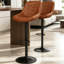 Tiberias Upholstered Adjustable Height Counter Stool with Metal Frame