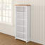Katalina White 5 shelf tall Bookcase