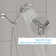4.7" Multi Function Rain Dual Shower Head