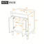 Meuble-lavabo 24 po avec lavabo supérieur, meuble de rangement moderne à 2 niveaux, meuble-lavabo simple, grandes tablettes de rangement