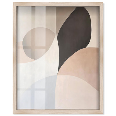 «Curvilinear Quadrants II Shadowbox Print Boho Art» par Art Remedy