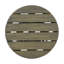 Table d'appoint d'extérieur en bois d'acacia pour le patio, table basse ronde pour la cour arrière, pelouse et balcon-459400091