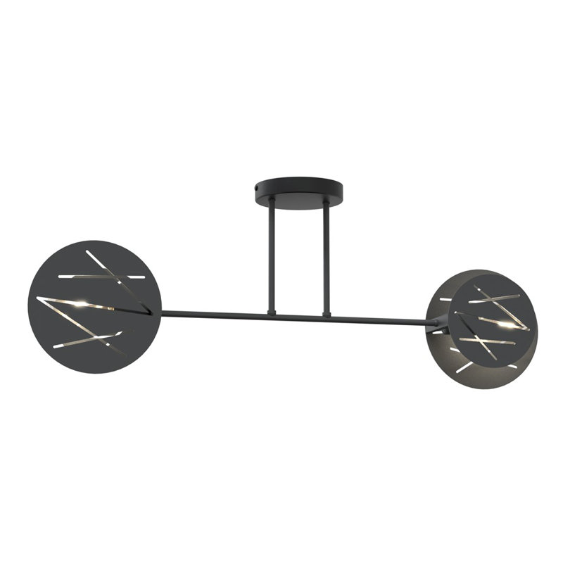 Norway Flush Mount, Matte Black