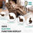Anastasie Upholstered Microfiber / Microsuede Power Reclining Heated Massage Chair-477425361