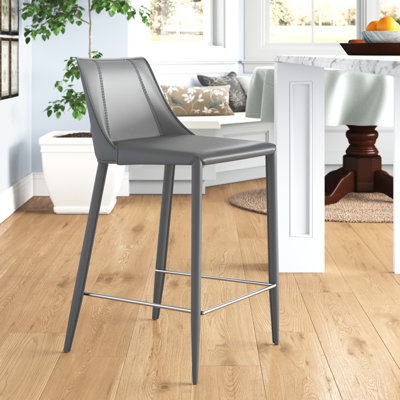 Carramar Upholstered Stool with Metal Frame