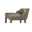 Chaise d'appoint en cuir synthétique champagne et finition champagne, ensemble de 2