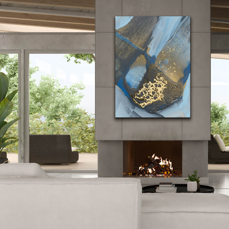  «Mesmerize 4» par Lori Arbel, art mural sur toile, 40 po x 54 po