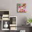 Art mural en verre rouge «Miss Piggy» par St. Hilaire Elizabeth-60525113
