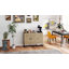 Buffet moderne, buffet avec tablettes réglables, chêne