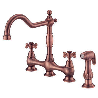 Opulence Double Handle Kitchen Faucet with Spray