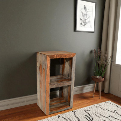 Goa Cube Solid Wood End Table