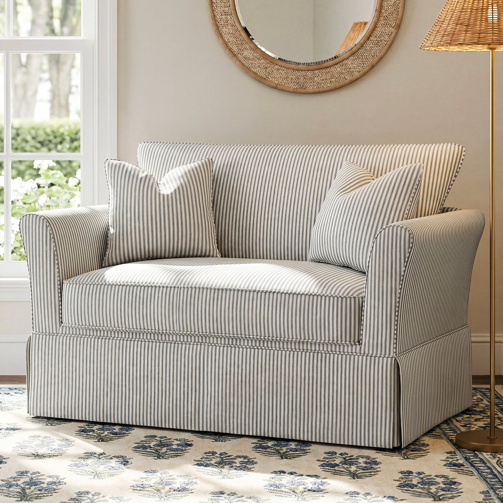 Shelby Chair and a Half, Conversation Capri Basketweave