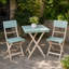 Ensemble bistro d'extérieur 3 pièces en bois d'acacia