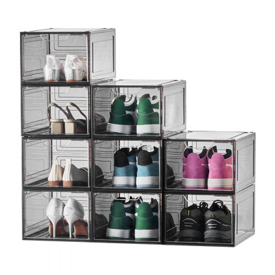 Shoe Storage Boxes Stackable Shoe Boxes US Size 13