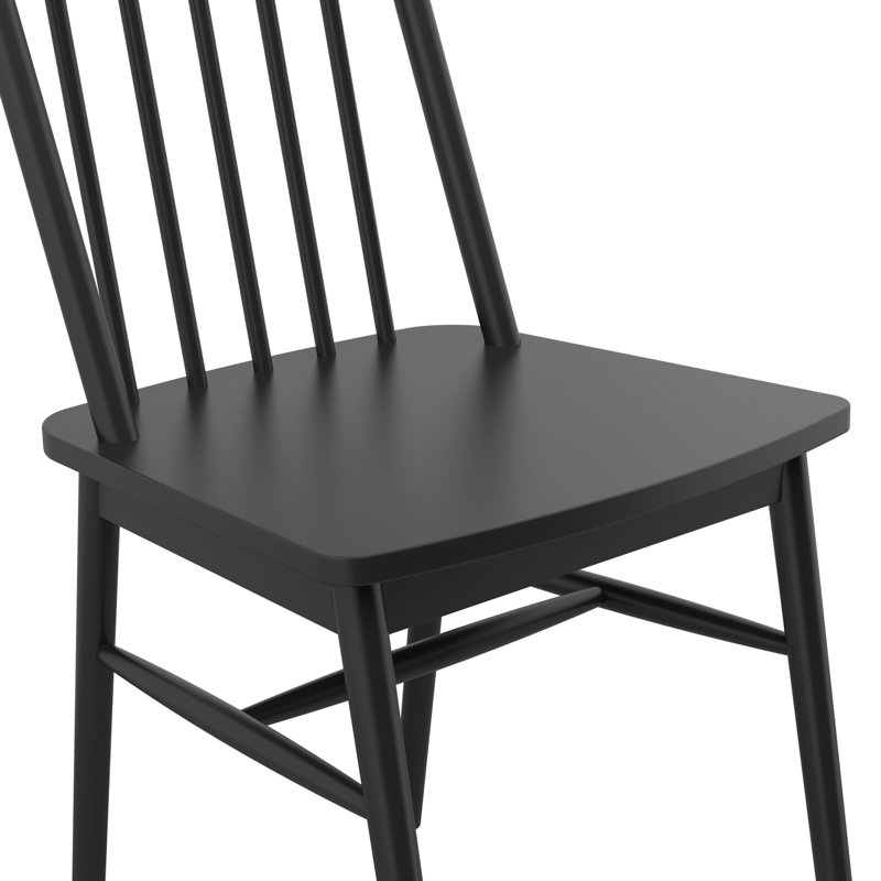 Captiva 19'' H Solid Wood Side Chair, Black