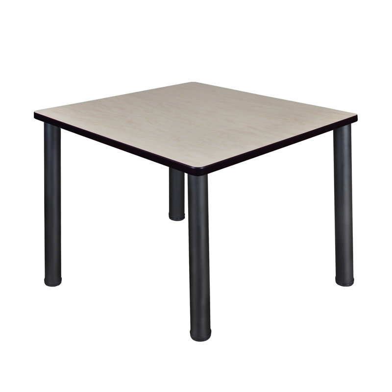 Plateau de table Kee, H 29 po x L 36 po x l 36 po, Noir, Érable