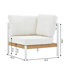 Toile d'angle en teck Parinita