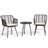 3 Piece Wicker/rattan Seating Group With Cushions-801223576