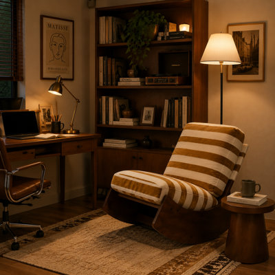 24.21" Wide Upholstered Rocking Chair