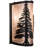 Rustic Lodge Bronze Flush Mounted Sconce