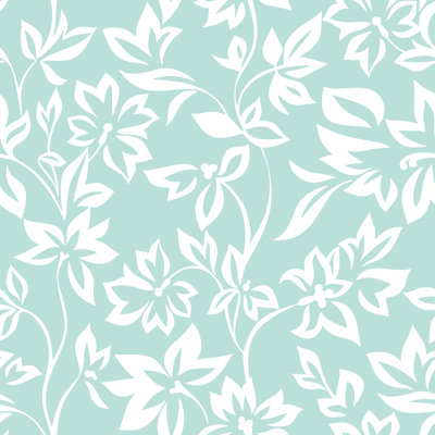 Delicate Floral Ornament by Galina Kamenskaya - Wrapped Canvas Print