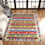Tapis géométrique brun / gris / rouge Loggins-141863601