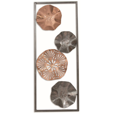 Farmhouse Abstract Wall Decor on Metal