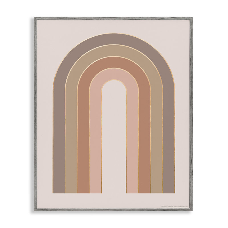Art giclée arc-en-ciel Peachy Boho par Reinders, Estampe numérique Farmhouse, H 30 po x l 24 po