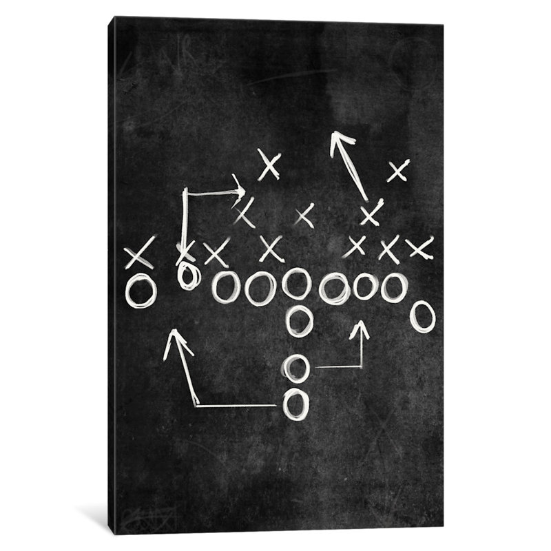 «Strong Side Flank», reproduction sur toile, H 12 po x l 8 po x P 0,75 po, Toile tendue, Pas de tapis