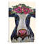 Cow Georgia Flower Crown 1 Piece Wrapped Canvas Wall Art-50015884