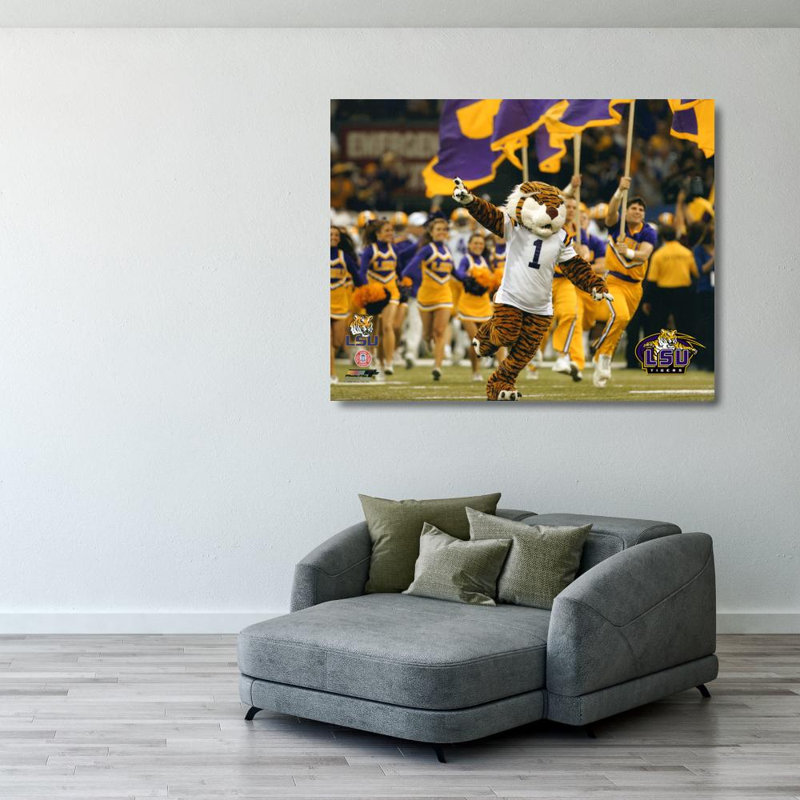 Louisiana State University, LSU, mascotte du tigre, H 28 po x l 36 po