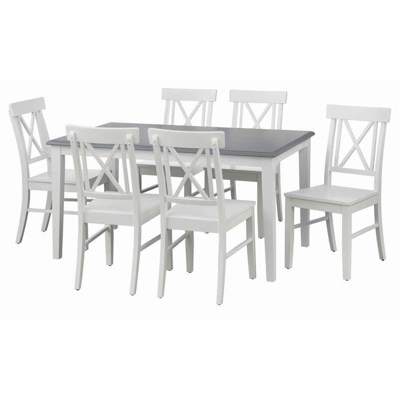 Ensemble repas pour 6 personnes Aliee, Blanc
