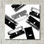  «Silver Blades» par Erin Clark, art mural en verre acrylique-741382749