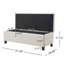 Banc de rangement avec repose-pieds, banc d'entrée, banc de bout de lit, repose-pieds pour chambre à coucher, beige, 300 lb