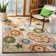 Doyle Hand-Hooked Brown/Yellow/Green Area Rug