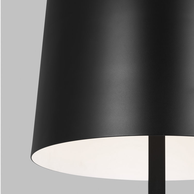 Lucia Outdoor Large Floor Lamp, Black, Black