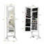 Armoire à bijoux 14 lumières DEL avec miroir pleine longueur et 4 angles inclinables