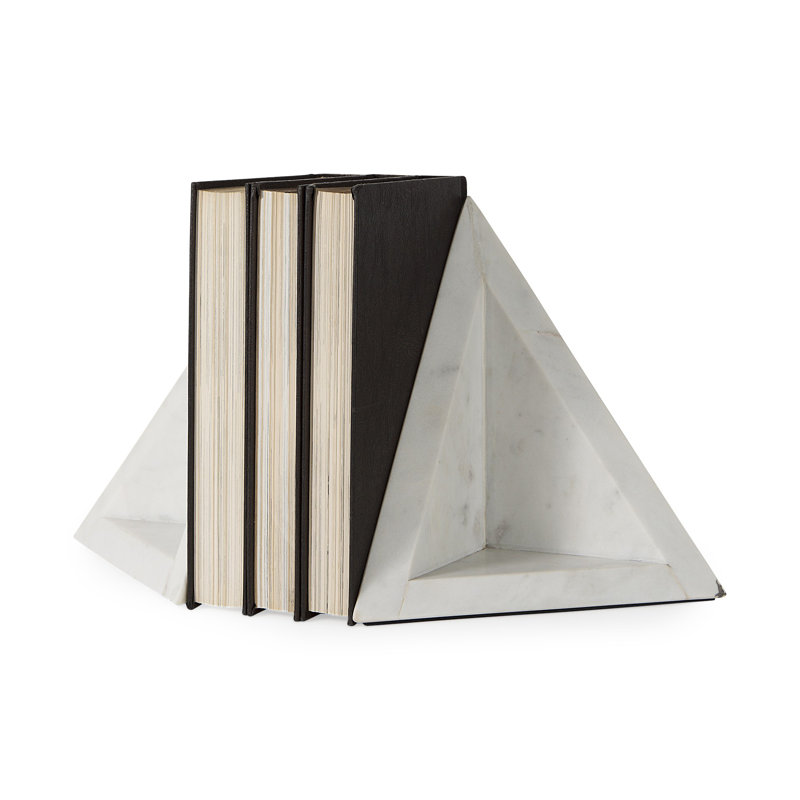 Serre-livres en marbre moderne