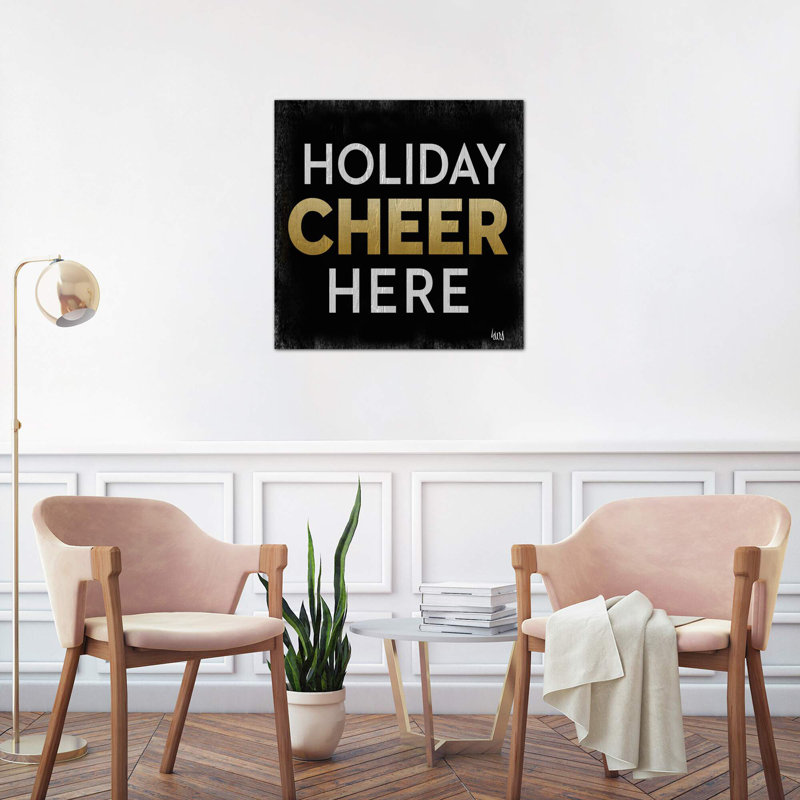 Santa Cheer II by Hartworks - Wrapped Canvas Print, 45.72 cm H x 45.72 cm W x 1.91 cm D