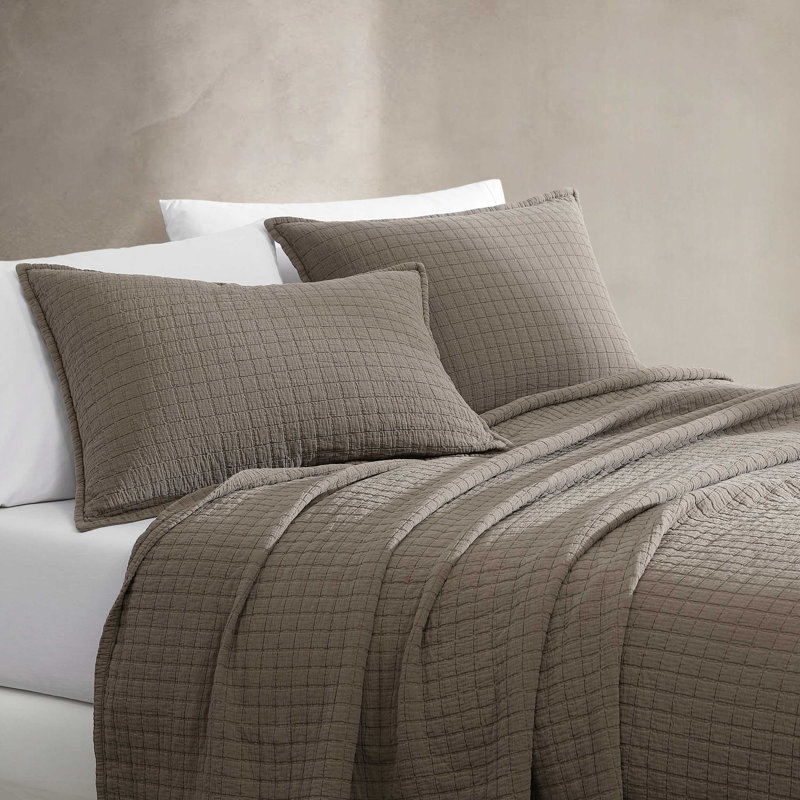 Taie décorative de couleur unie 100% coton, Très grand, Wapiti brun
