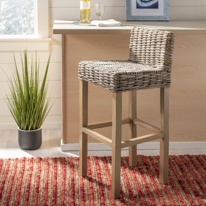 Idalou Bar Stool, Antique Gray