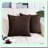 Coffee Chenille Throw Pillow Covers - Pack of 2 | Solid Dyed Soft Chenille Cases for Couch Sofa Bed | Home Decoration Essentials