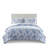 Christa Floral Striped Duvet Cover Set-1967018680